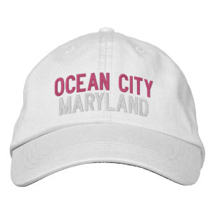 BRODÉE OCEAN CITY MARYLAND BASEBALL BROIDEE CASQUETTE