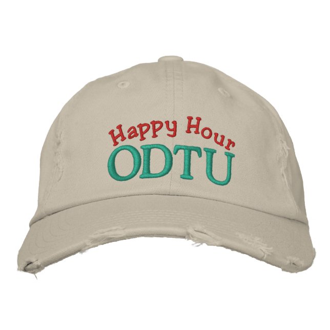 Brodée ODTU - Enseignants hors service Casquette syndical (Devant)