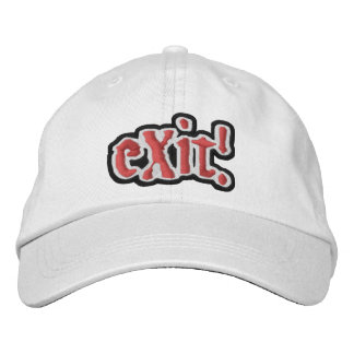 Brodée Officiel (c) eXit ! Casquette en BLANC !