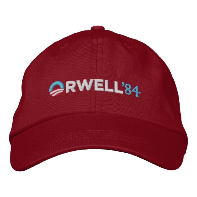 Brodée Orwell 1984 Casquette (Devant)
