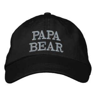 Brodée Papa Bear Casquette Don du jour du père