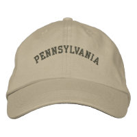 Pennsylvanie brodé Casquette de base Olive Green