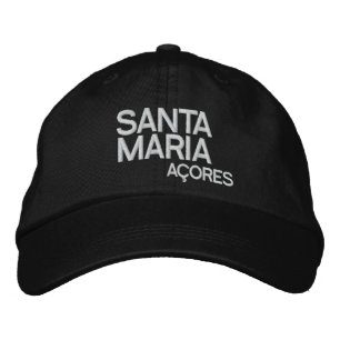Brodée Père Noël Maria Açores Casquette réglable