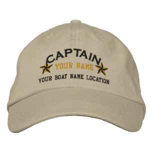Brodée Personnalisé Sea Captain Stars Ball Casquette Brod