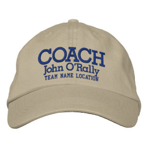 Brodée Personnaliser Coach Casquette Votre nom Votre jeu