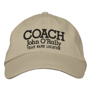 Brodée Personnaliser Coach Casquette Votre nom Votre jeu