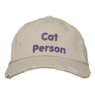 Brodée Personne de chat - Drôle Casquette de baseball