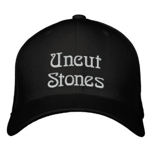 Brodée Pierres non découpées Casquette
