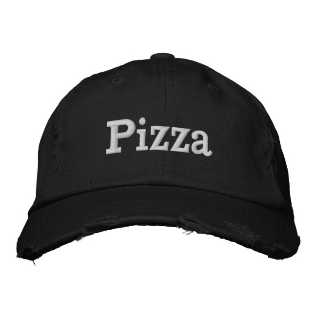 Brodée Pizza Casquette brodé (Devant)