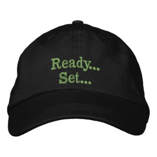 Brodée Prêt... Lot... Casquette