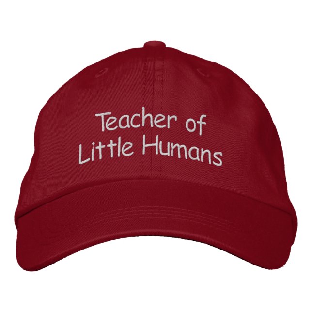Brodée Professeur De Petits Humains Casquette de baseball (Devant)