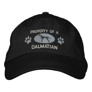 Brodée Propriété d'un Casquette brodé dalmate