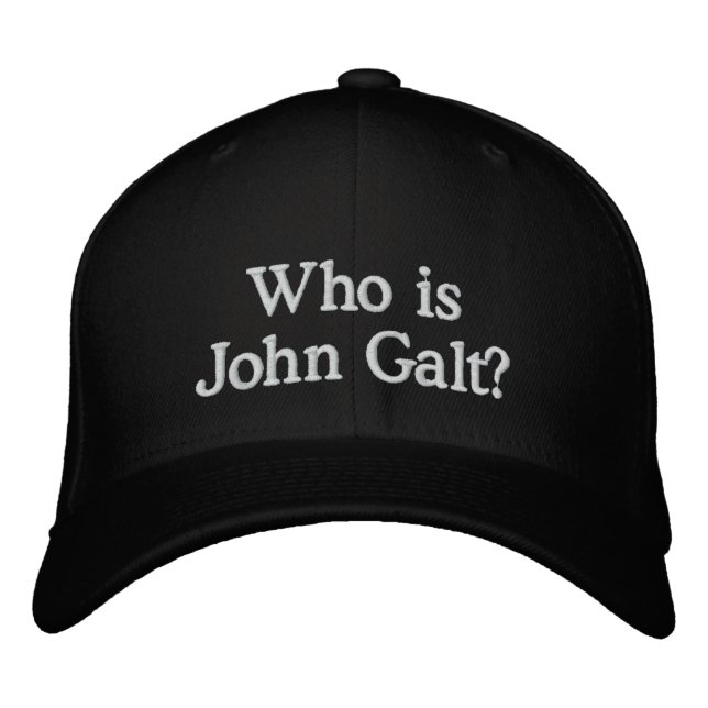 Brodée Qui est John Galt ? Casquette (Devant)