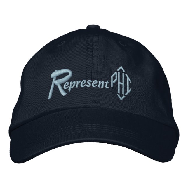 Brodée Représenter le Casquette PHI (Devant)