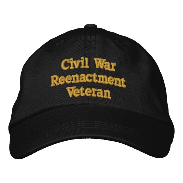 Brodée Reprise de la guerre civile casquette vétéran - en (Devant)