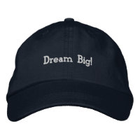 Rêve grand ! Casquette réglable en coton marine br