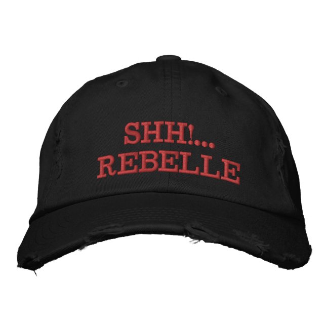 Brodée Shh...Rebelle Casquette (Devant)