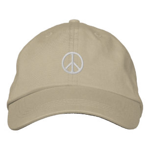 Brodée SIGNE DE LA PAIX BLANCHE Casquette