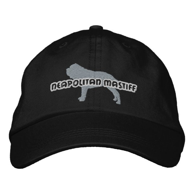 Brodée Silhouette Neapolitan Mastiff Casquette brodé (Devant)