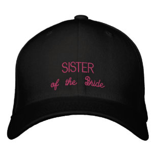 Brodée Soeur de la casquette mariée