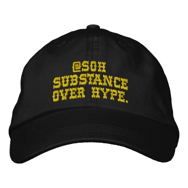 Brodée Substance sur Casquette hype (Devant)