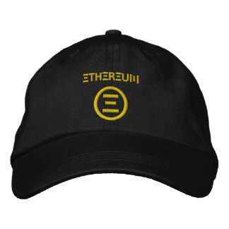 Brodée Symbole Ethereum Casquette de baseball Gold