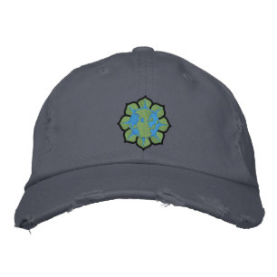 Brodée Terre Fleur Casquette Jour de la Terre