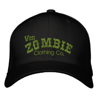 Brodée Von Zombie Casquette crâne 003B