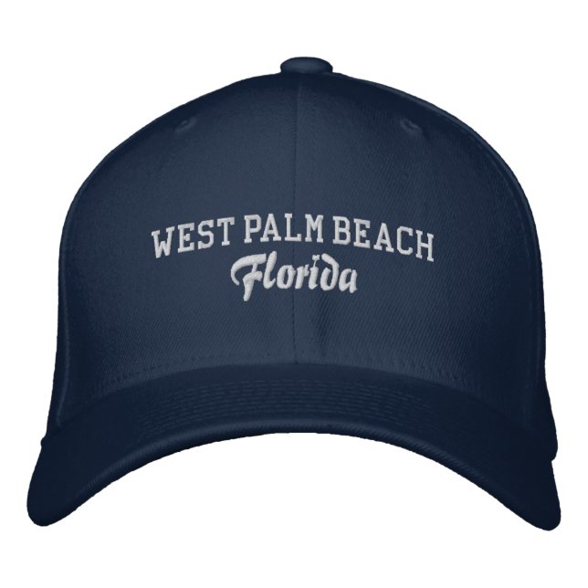 Brodée West Palm Beach Casquette de baseball brodé (Devant)