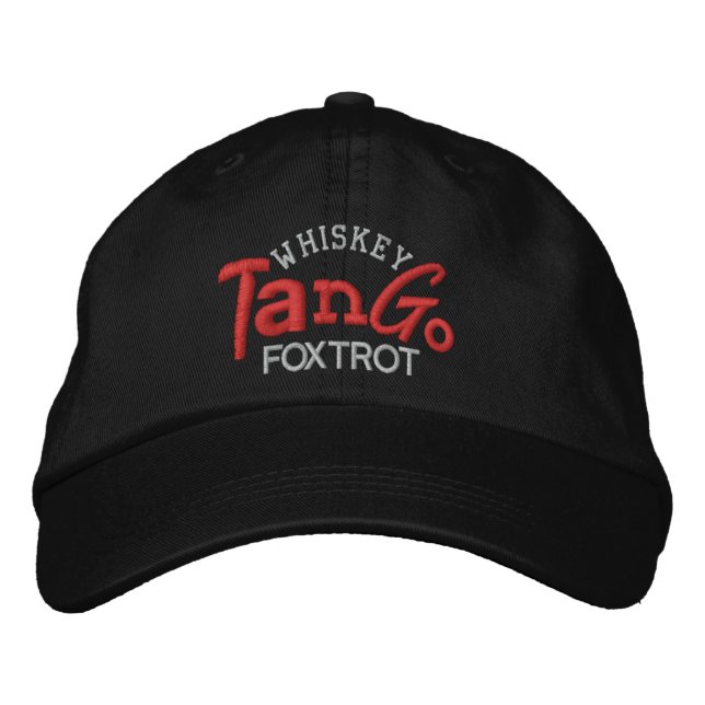 Brodée Whiskey Tango Foxtrot Casquette de broderie (Devant)