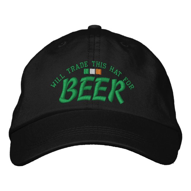 Brodée Will Trade Casquette pour la bière (Devant)