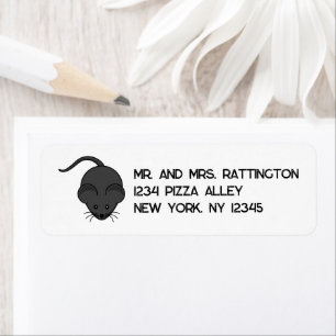 Brodent Bro Cartoon, Funny Grey Rat or Mouse Pun