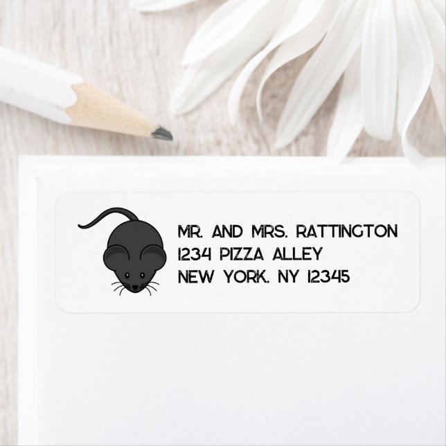 Brodent Bro Cartoon, Funny Grey Rat or Mouse Pun (Insitu)