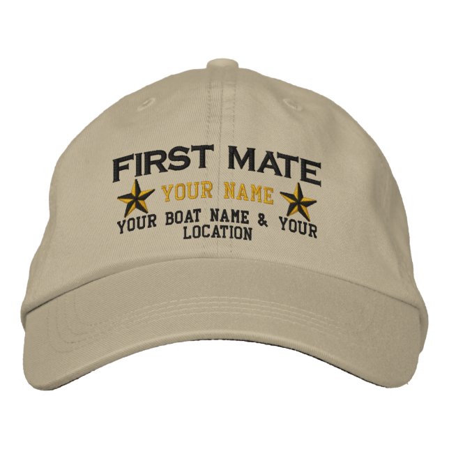 Broderie Casquette des premières étoiles de mariag (Devant)