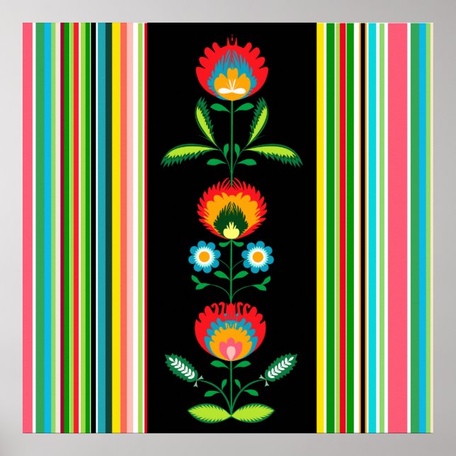 Broderie Florale polonaise, Poster (Devant)