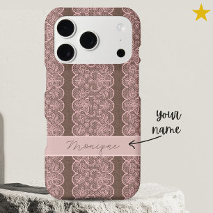 Broderie Rose Vintage Monogramme personnalisé Lin