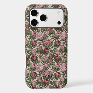 Broderie Style Nom Floral Protea Roi Rose