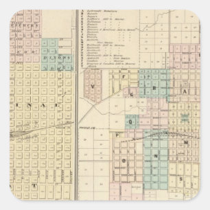Brodhead and Village of Monroe, Green Co Square Sticker