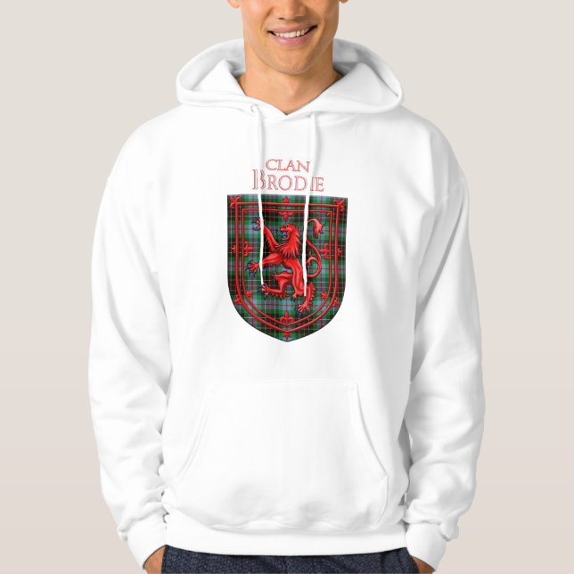 Brodie Hunting Tartan Scottish Plaid Hoodie (Front)
