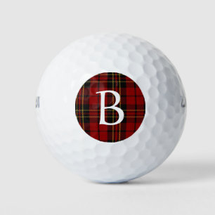 Brodie Plaid Custom Monogram Golf Balls