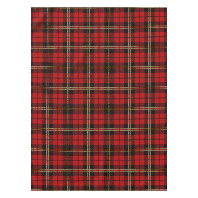 Brodie Red Scottish Clan Tartan Pattern Tablecloth (Front)