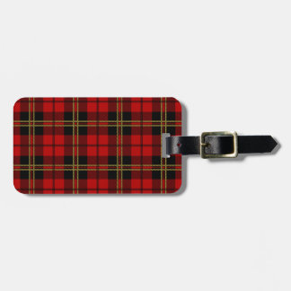 Brodie Red Tartan Pattern Luggage Tag