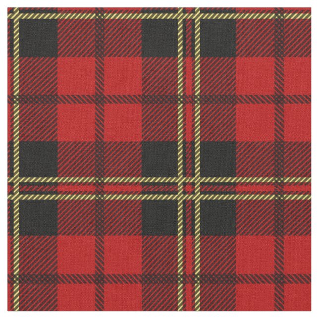 Brodie Tartan Print Fabric (Close Up)