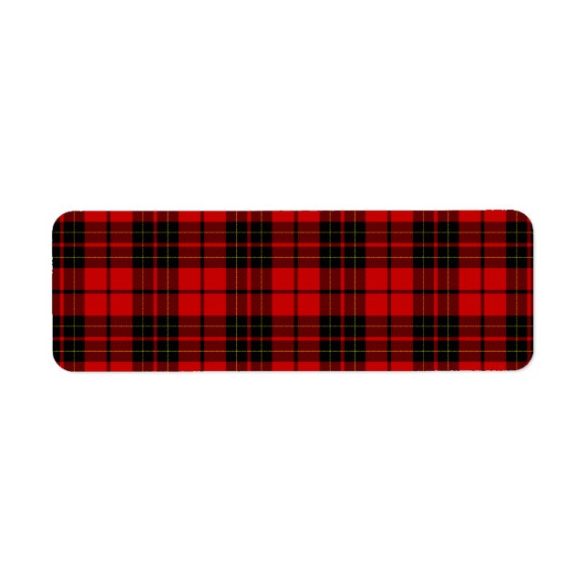 Brodie tartan red black plaid (Front)