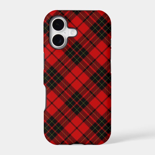 Brodie tartan red black plaid (Back)