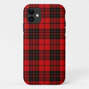 Brodie tartan red black plaid iPhone 11 case
