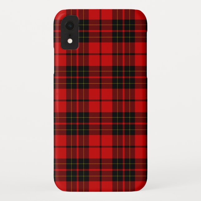 Brodie tartan red black plaid Case-Mate iPhone case (Back)