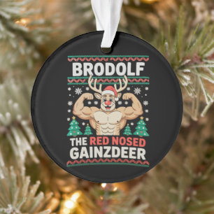 Brodolf Nez Rouge Gainzdeer Renne Christmas Gym