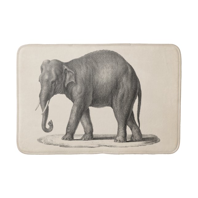 Brodtmann Elephant Sketch Bath Mat (Front)