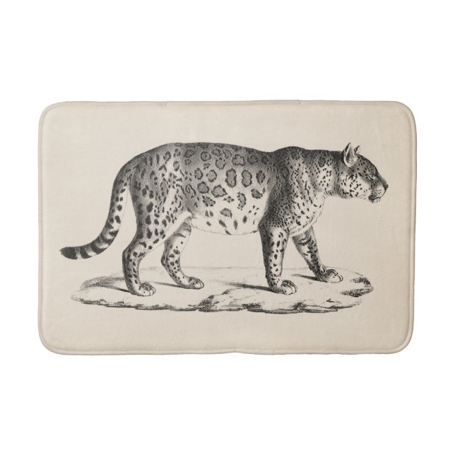 Brodtmann Leopard Sketch Bath Mat (Front)